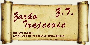Žarko Trajčević vizit kartica